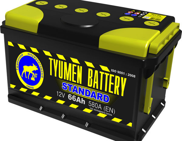 Аккумуляторная батарея TYUMEN battery STANDARD  6СТ-66АЗR